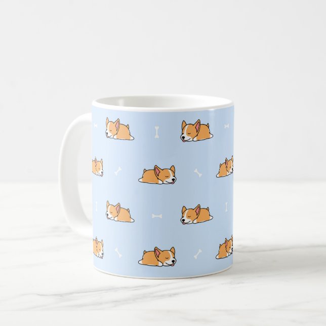 Sleeping Corgis Coffee Mug (Front Left)