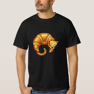Sleeping Croissant Cat – Funny Cute Cat Lover Tee