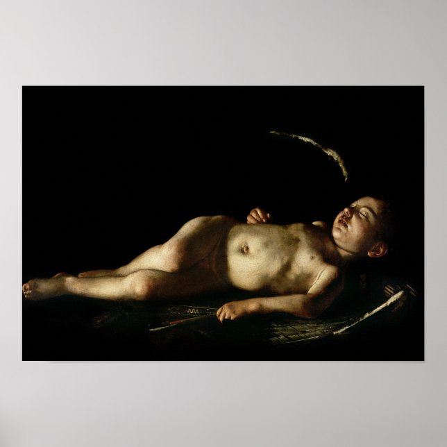Sleeping Cupid, 1608 Poster (Front)