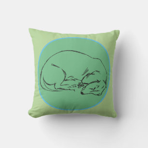 Sleeping Dachshund Dog Cushion