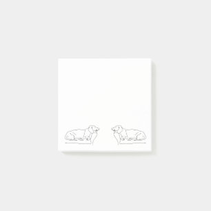 Sleeping Dachshund Dog Post-it Notes