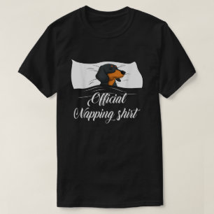 Sleeping Dachshund Pyjamas Dog Lover Gift Official T-Shirt