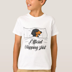Sleeping Dachshund Pyjamas Dog Lover Gift Official T-Shirt