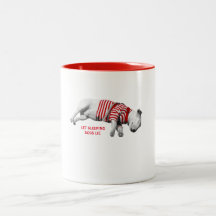 SLEEPING DOG  2 Tone Coffee Mug. 2 sizes