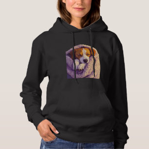 Sleeping Dog Cosy Blanket Animal Art Hoodie