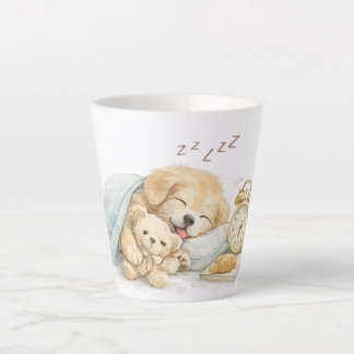 sleeping dog latte mug