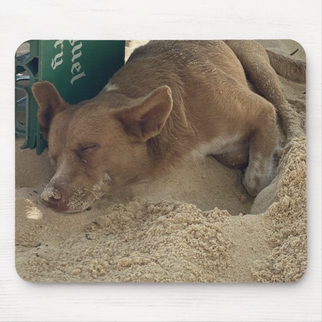 Sleeping dog mouse mat (Front)