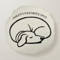 Sleeping Dog Personalised Favourite Spot
