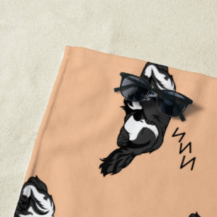 Sleeping Dog ZZZ English Springer Spaniel Pet Beach Towel