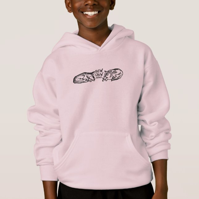 Sleeping Dogs Pretty in Pink Just for Girls Hoodie (Front)
