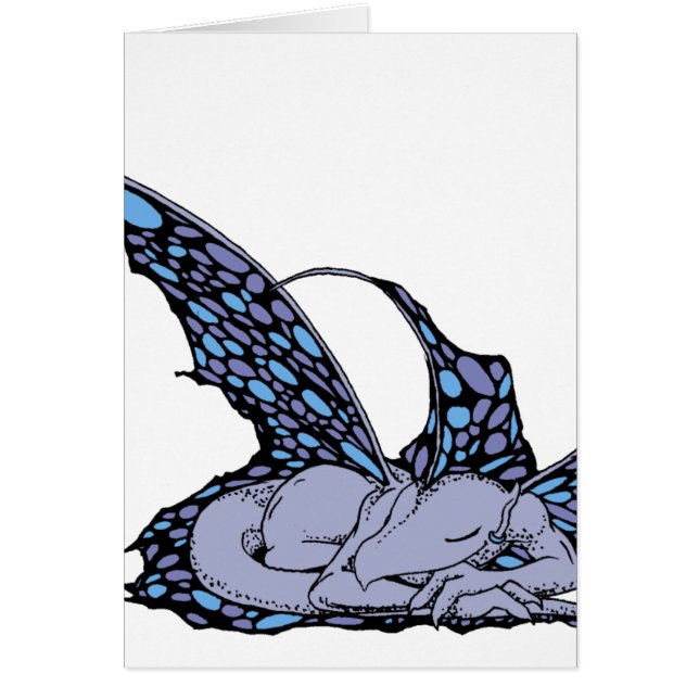 Sleeping Dragonette (Blue) Cards (Front)