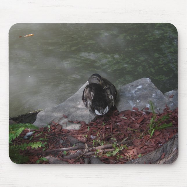 Sleeping Duck Mouse Mat (Front)