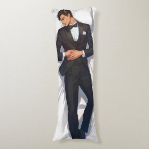 Sleeping Elegant Anime Man Body Cushion