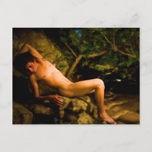 Sleeping Endymion by Troy Caperton Postcard