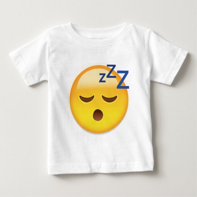 Sleeping Face Emoji Baby T-Shirt (Front)