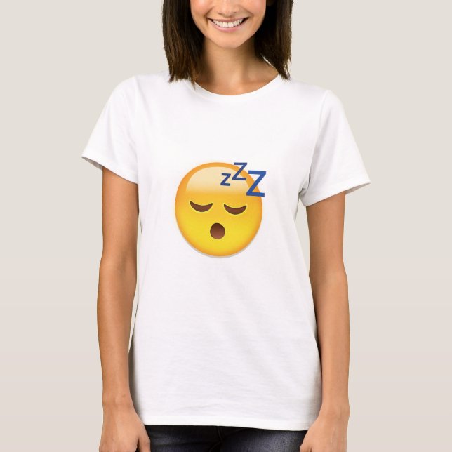 Sleeping Face Emoji T-Shirt (Front)