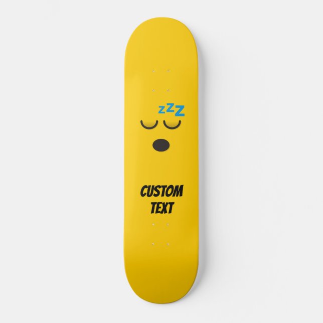 Sleeping Face Skateboard (Front)