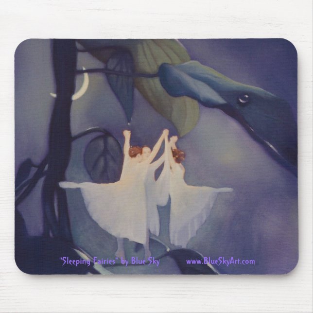 "Sleeping Fairies" by Blue Sky mousepad (Front)