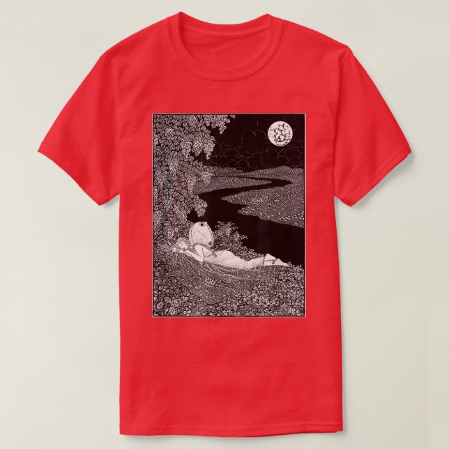 Sleeping Fairy Grunge Fairycore Aesthetic Dark Cot T-Shirt (Design Front)