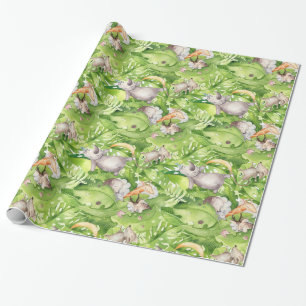 Sleeping Forest Animals in Jungle Wrapping Paper