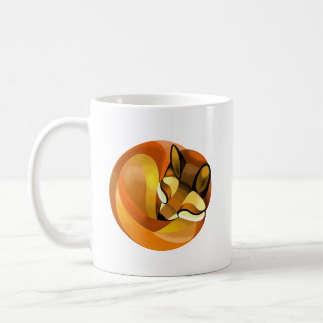 Sleeping Fox Coffee Mug (Left)