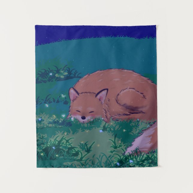 Sleeping Fox Tapestry (Front)