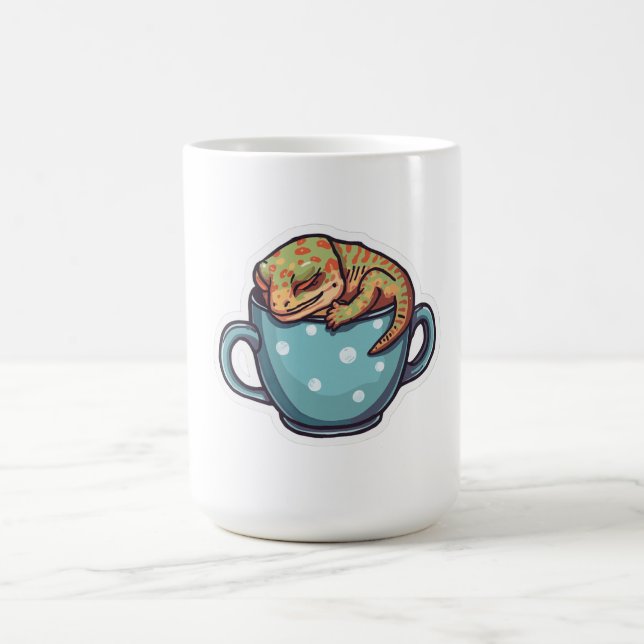 Sleeping gecko coffee mug (Center)
