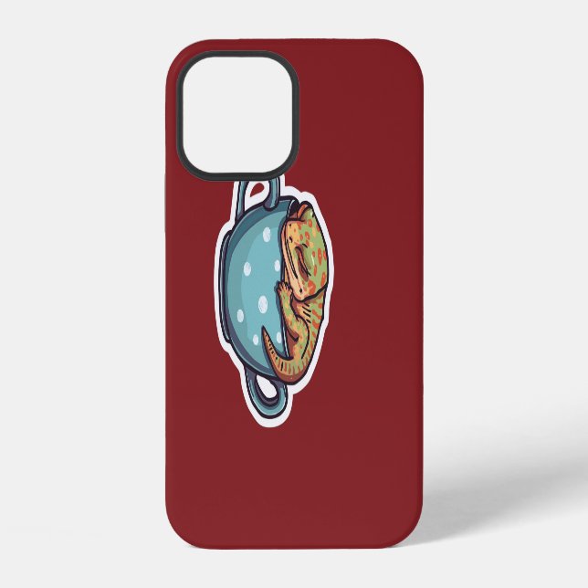 Sleeping gecko iPhone case (Back)