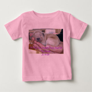 Sleeping Goldendoodle Puppy Scripture Infant Shirt