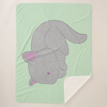 Sleeping Grey Kitten Blanket