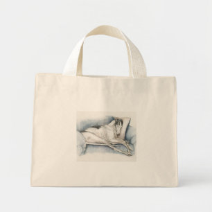 Sleeping Greyhound Dog Art Tote Bag
