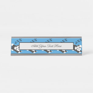 Sleeping Havanese Dog Animals Lover ZZZ Pet Owner Desk Name Plate