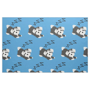 Sleeping Havanese Dog Animals Lover ZZZ Pet Owner Fabric