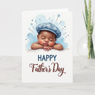 Sleeping Infant Fathers Day Card