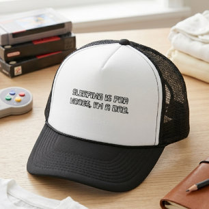 Sleeping Is For Noobs Im A Dad, Gamer Quote Trucker Hat