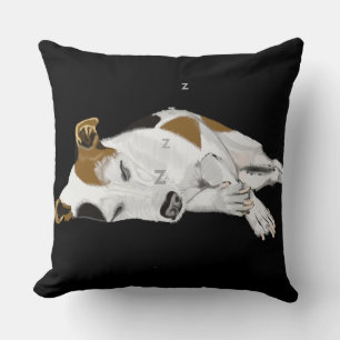Sleeping Jack Russell Cushion
