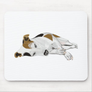Sleeping Jack Russell Mouse Mat
