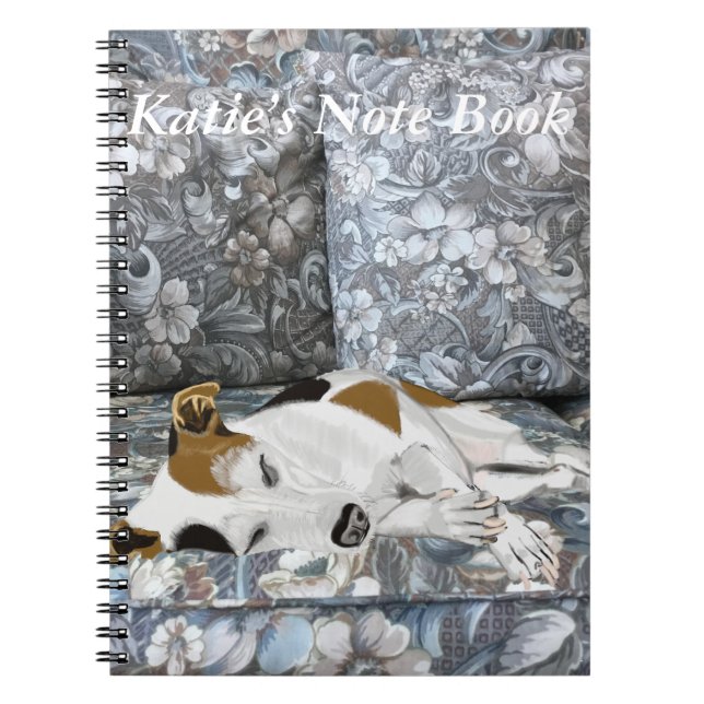 Sleeping Jack Russell Notebook (Front)