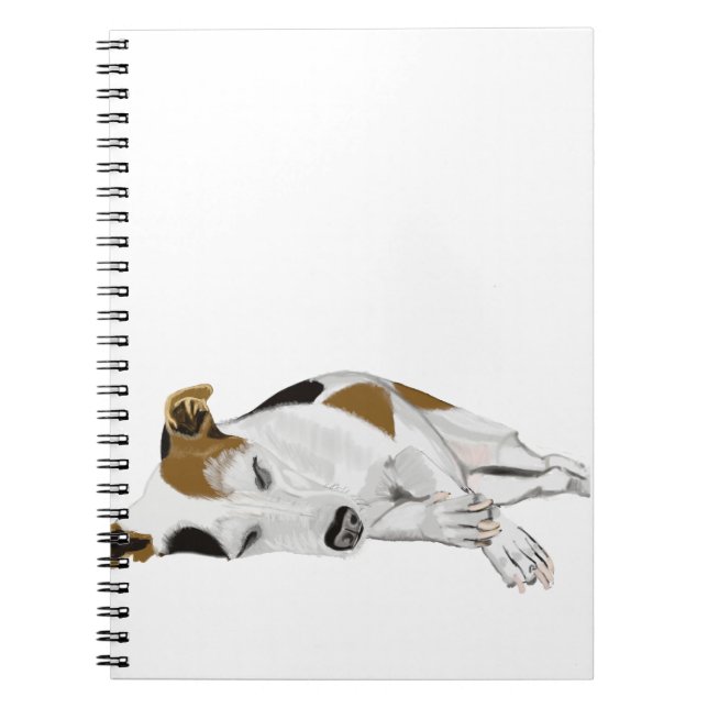 Sleeping Jack Russell Notebook (Front)