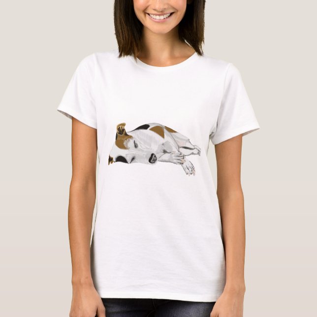 Sleeping Jack Russell T-Shirt (Front)