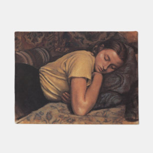 Sleeping Katya (by Serebriakova) Doormat