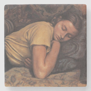 Sleeping Katya (by Serebriakova) Stone Coaster