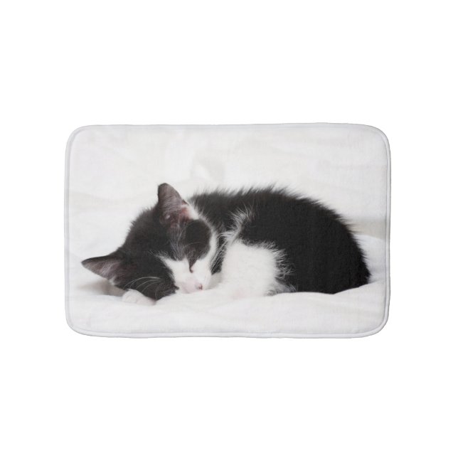 Sleeping Kitten Bath Mat (Front)