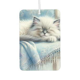 Sleeping Kitten Blue Cottagecore Dream Car Air Freshener