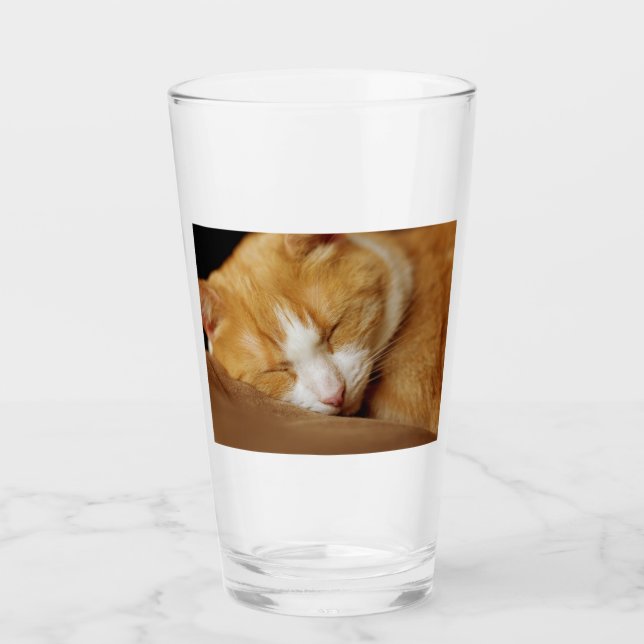 Sleeping Kitten Glass (Front)