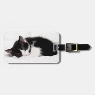 Sleeping Kitten Luggage Tag