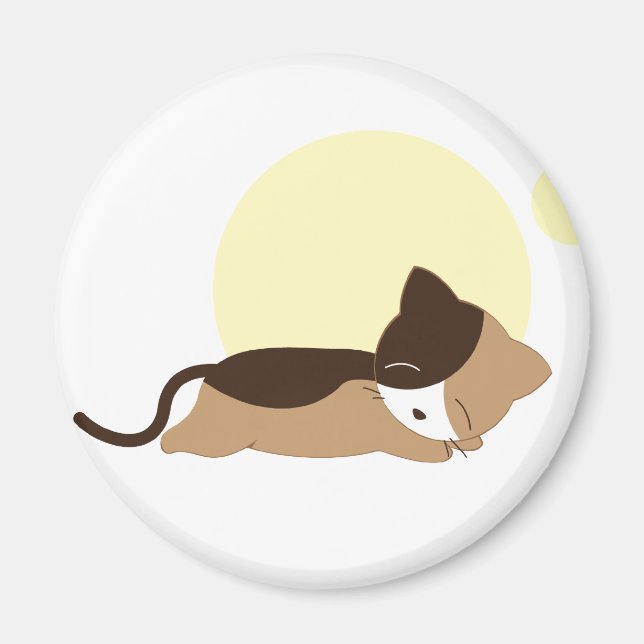 Sleeping Kitten Magnet (Front)