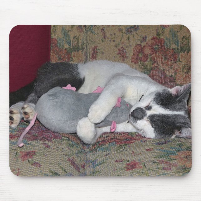 Sleeping Kitten Mouse Mat (Front)