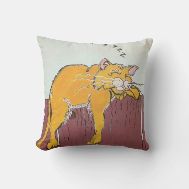 Sleeping Kitty Pillow (Front)
