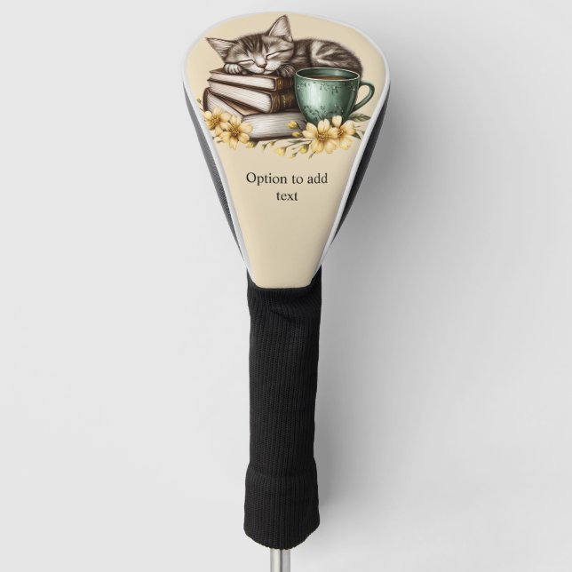 Sleeping Kitty Precious Kitty Golf Head Cover (Front)